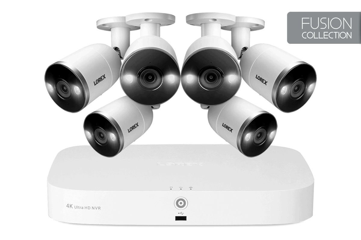 Lorex Sistema de cámara de seguridad inalámbrica para interiores y  exteriores, cámaras sin cables HD de 1080p con vigilancia de detección de