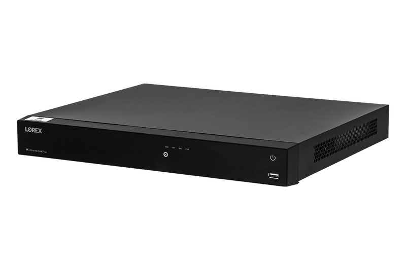 Grabador de video en red Lorex 4K de 16 canales y 3 TB con detección de movimiento inteligente, control de voz y funciones de fusión